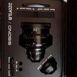 DZOFilm 24mm T2.8 Gnosis Macro Prime Lens (LPL with PL & EF Mounts, Feet) +  Viltrox PL-E Lens Mount Adapter for PL Mount Lens to E Mount Camera