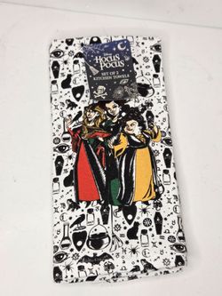 Disney Hocus Pocus Kitchen Towels Set of 2 Sanderson Sisters Halloween Decor