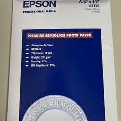EPSON Inkjet Photo Quality Printing Paper in Different Sizes & Types. 