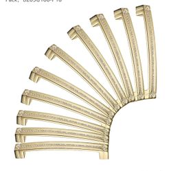Gold Crystal Cabinet Pulls-10 Pack