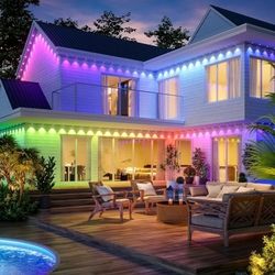 100 Ft Govee Permanent Outdoor Lighting Installed For The Holidays