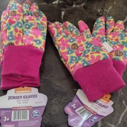 2 pair newbMidwest Toddler Pink Paw Patrol Jersey Gloves  