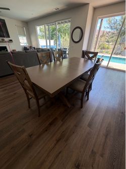 Table and 6 chairs