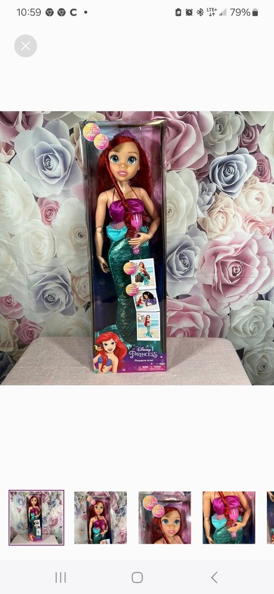 Sold Out DISNEY mermaid Huge 32 Inch Doll BRAND New. 