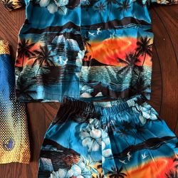 Boys Hawaiian Set