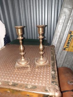 Pair of Brass Candlestick Holders