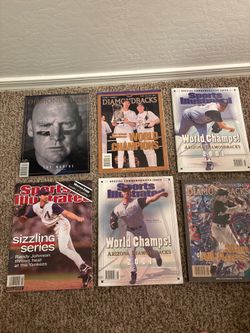 Arizona Diamondbacks 2001 World Series Sports Illustrated & Team Magazine Lot (6)