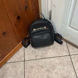 Mini backpack with cat ears