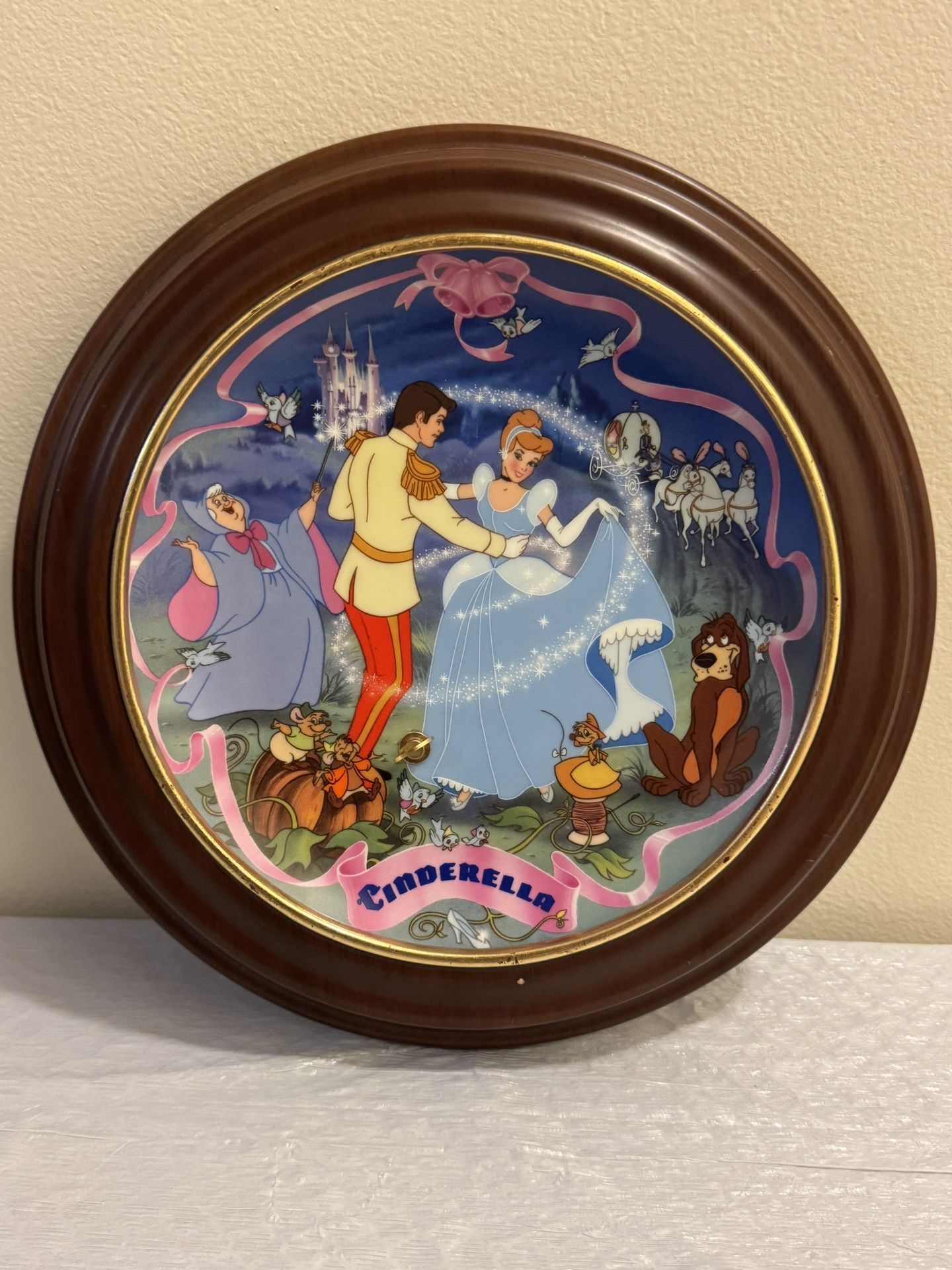 Disney Cinderella Wish Come True Princess Collectors Plate Limited Ed