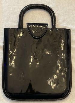 Cartier  Happy Birthday Top Handle Handbag Patent Leather