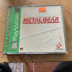 Ps1 Metal Gear Solid.   Rare.  $25