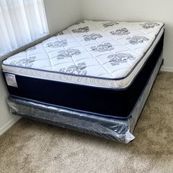 Full Size Mattress Pillow Top 14” Inches Thick Excellent Comfort Also Available: Twin, Queen And King New From Factory Delivery Available