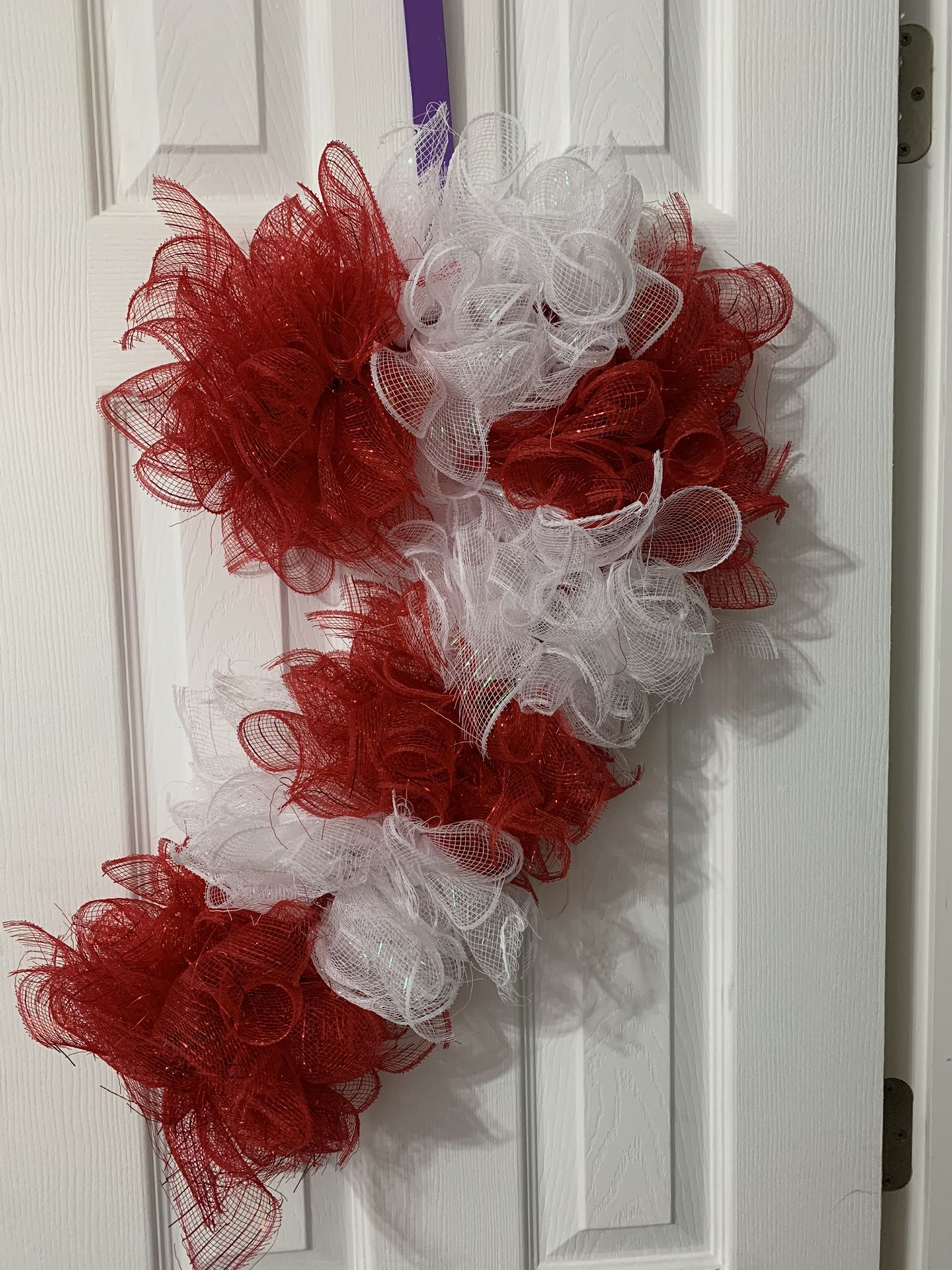 Candy cane wreath