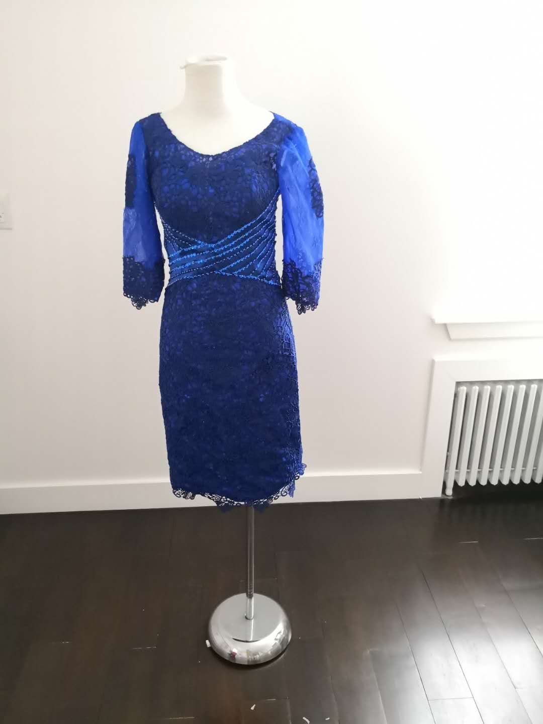 New Sz6 Royal Blue Short Mother Of Bride Formal Dress