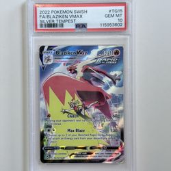 2x PSA 10 Blaziken Vmax Silver Tempest 