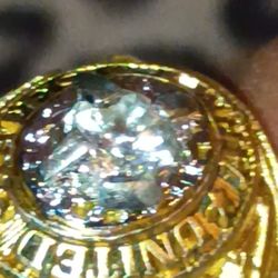 US Army Gold Diamond Ring