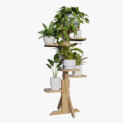7 Tier Plant Stand For Indoor/outdoor Adaptable height and shape Corner Tall Plant Shelf 7 Potted Flower   Rack For Living Room Balcony
