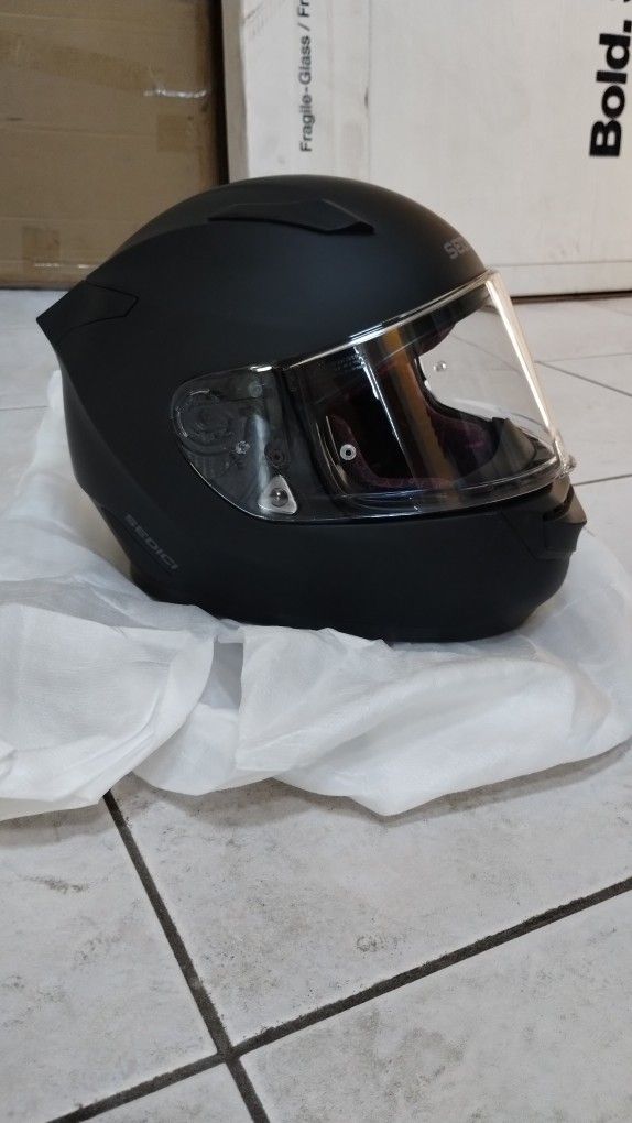 **NEW** SEDICI STRADA II MATTE/FLAT BLACK MOTORCYCLE/STREET BIKE/CRUSIER HELMET