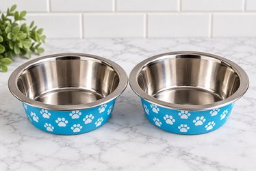 Stainless Steel Food / Water Bowls (set of 2)
