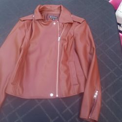 Leather Jacket  INC INTERNATIONAL CONCEPTS Size M