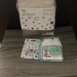 Six flat diapers, pure cotton cloth, diaper pens, nylon waterproof, diaper pants