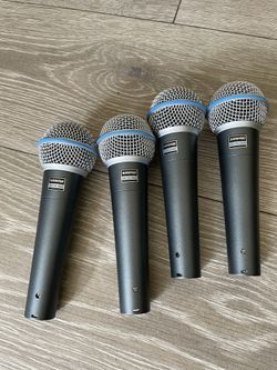 SHURE BETA 58a MICROPHONES EVERYTHING IS OPEN BOX 