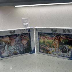 2 Brand New Disney 1000 Puzzles 