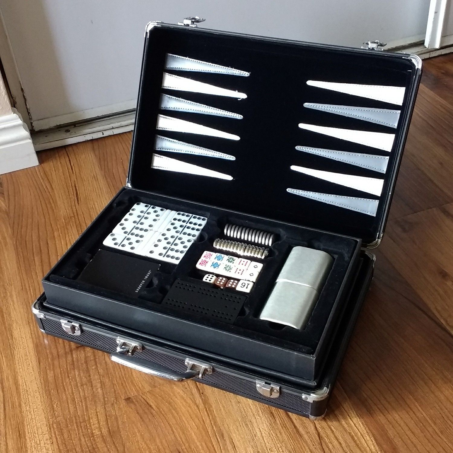 Chess Backgammon 6-in-1 Executive Game Set CG453 SHARPER IMAGE