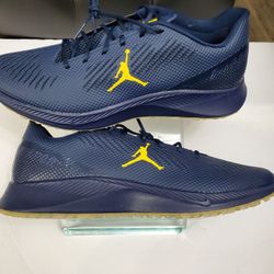 Rare! Jordan Vapor Edge Turf SMU P ‘Michigan Wolverines’ Men’s Sz 14 CV1670-400