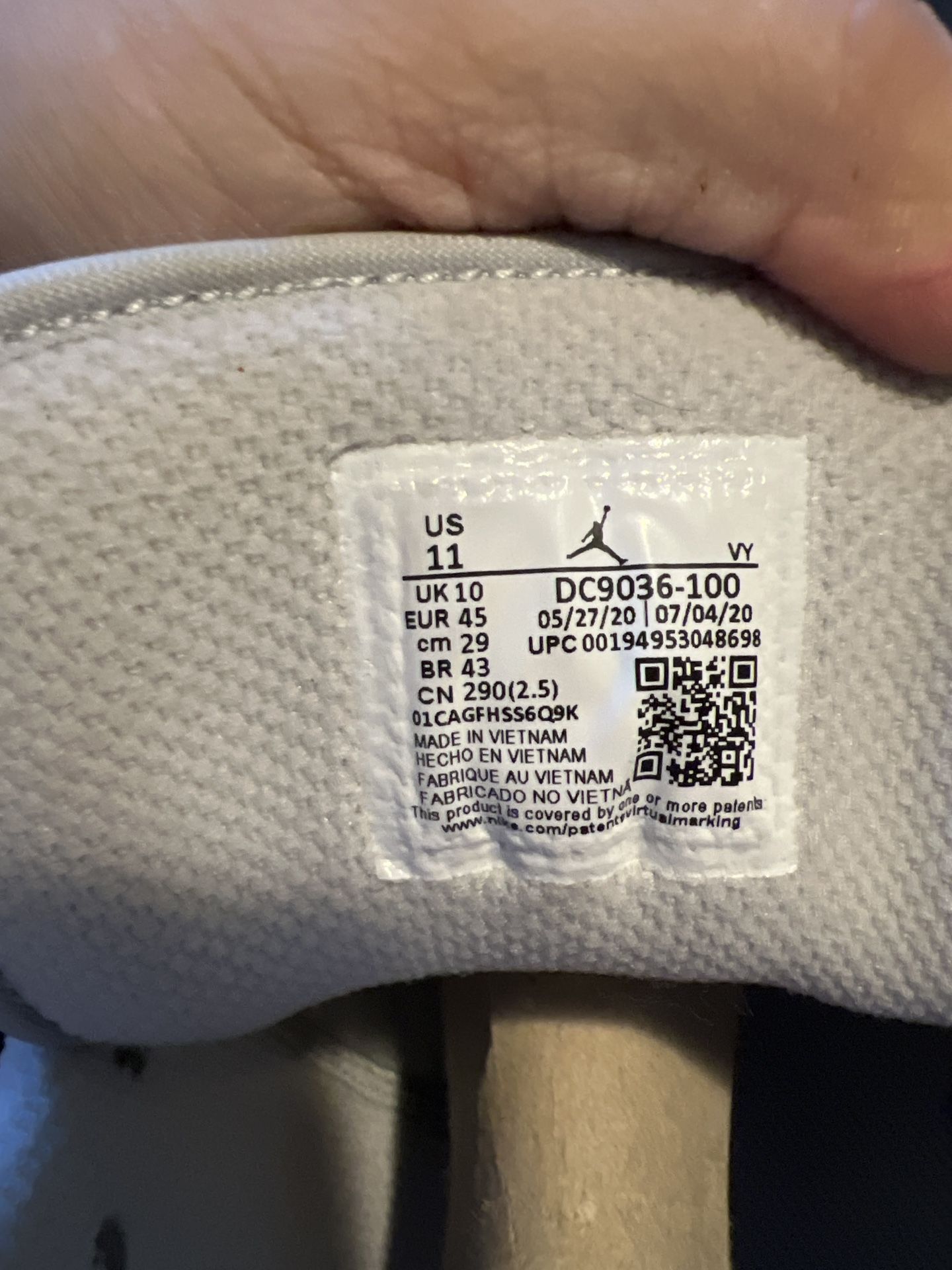 Air Jordan 1 Low White Camo