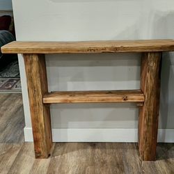 Handmade Wooden Table Using Reclaimed Wood 