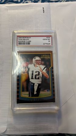 2000 Bowman Tom Brady Rookie card #236 psa 10