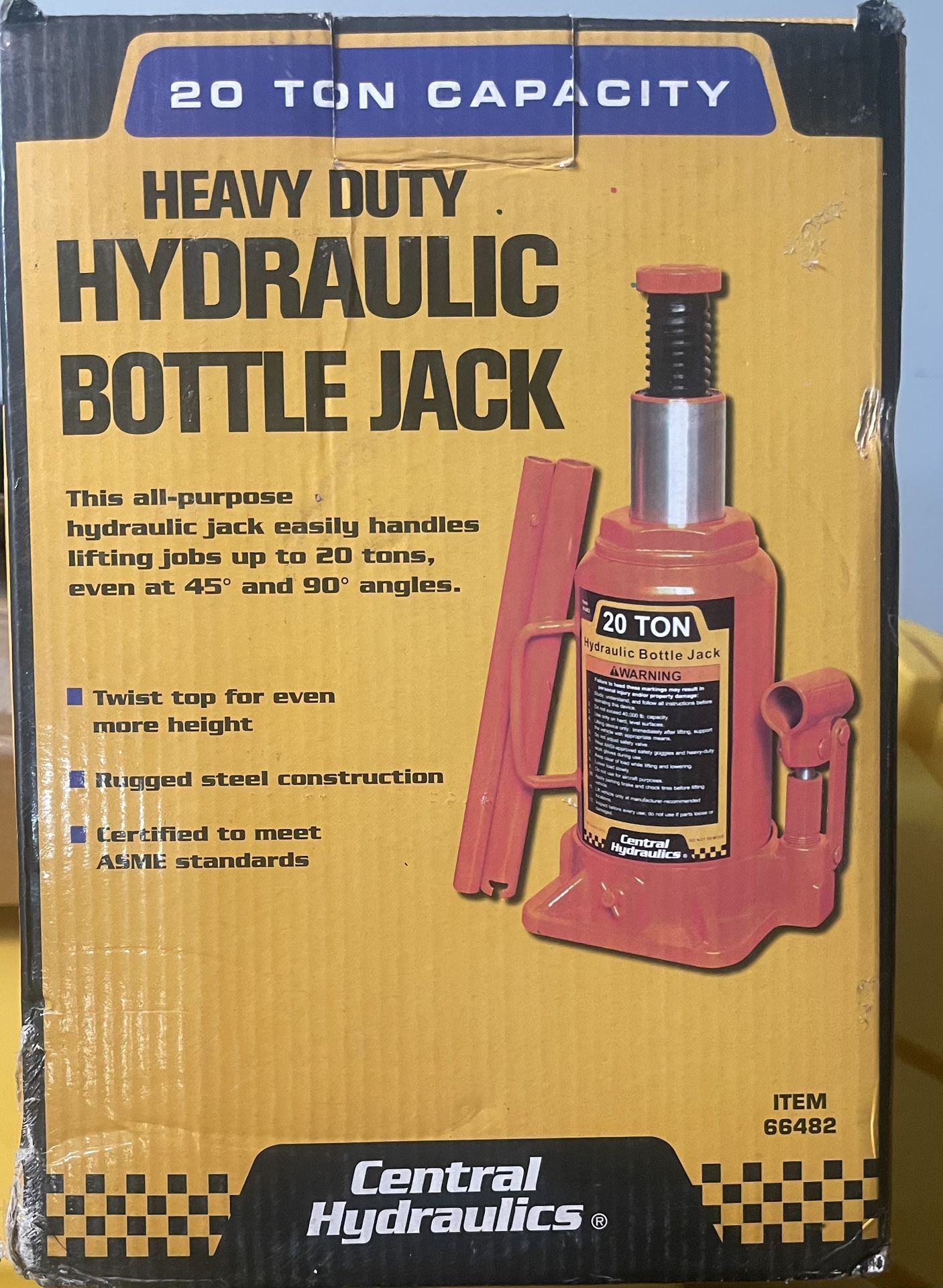 Heavy Duty Hydraulic Bottle Jack 20 TONS