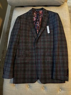 Paisley and Gray Men’s Suit Jacket