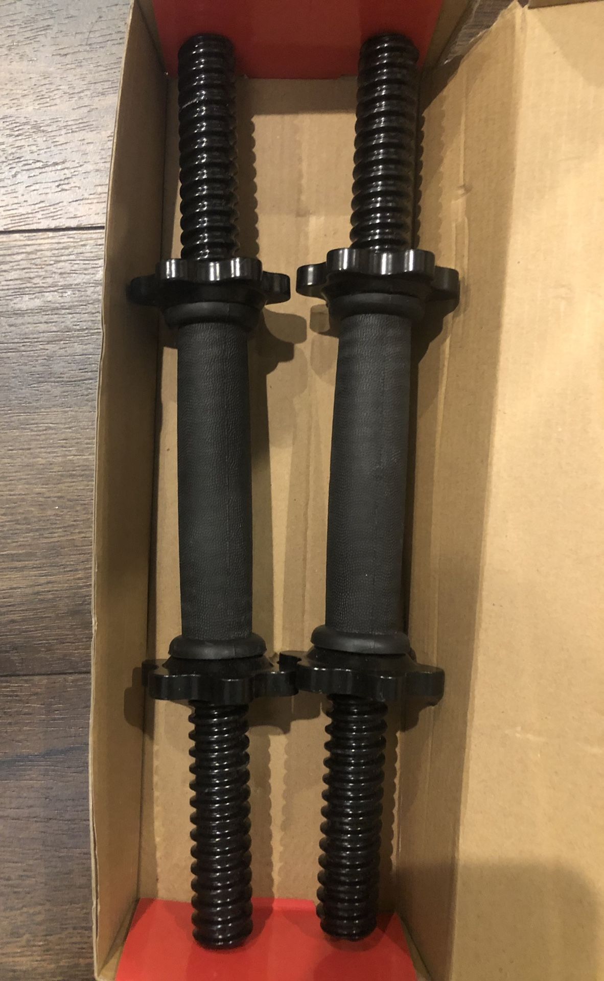 Pair of Threaded Standard Dumbbell Handles-1”