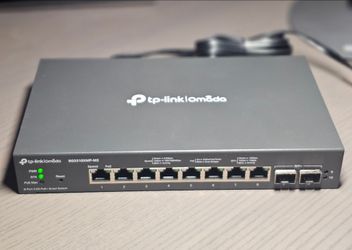 TP-Link Omada SG2210XMP-M2 8-Port 2.5G PoE+ Switch with 2x10G SFP+ Uplinks