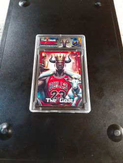 Michael Jordan Slab Cracked Ice REFRACTOR  Original Art Novelty Card 