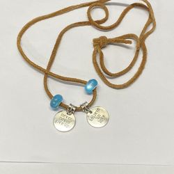 words charm necklace pre owned