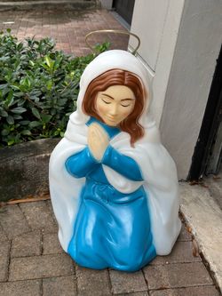 Empire Mary Blow Mold Nativity Figure Christmas 15x13 h 27