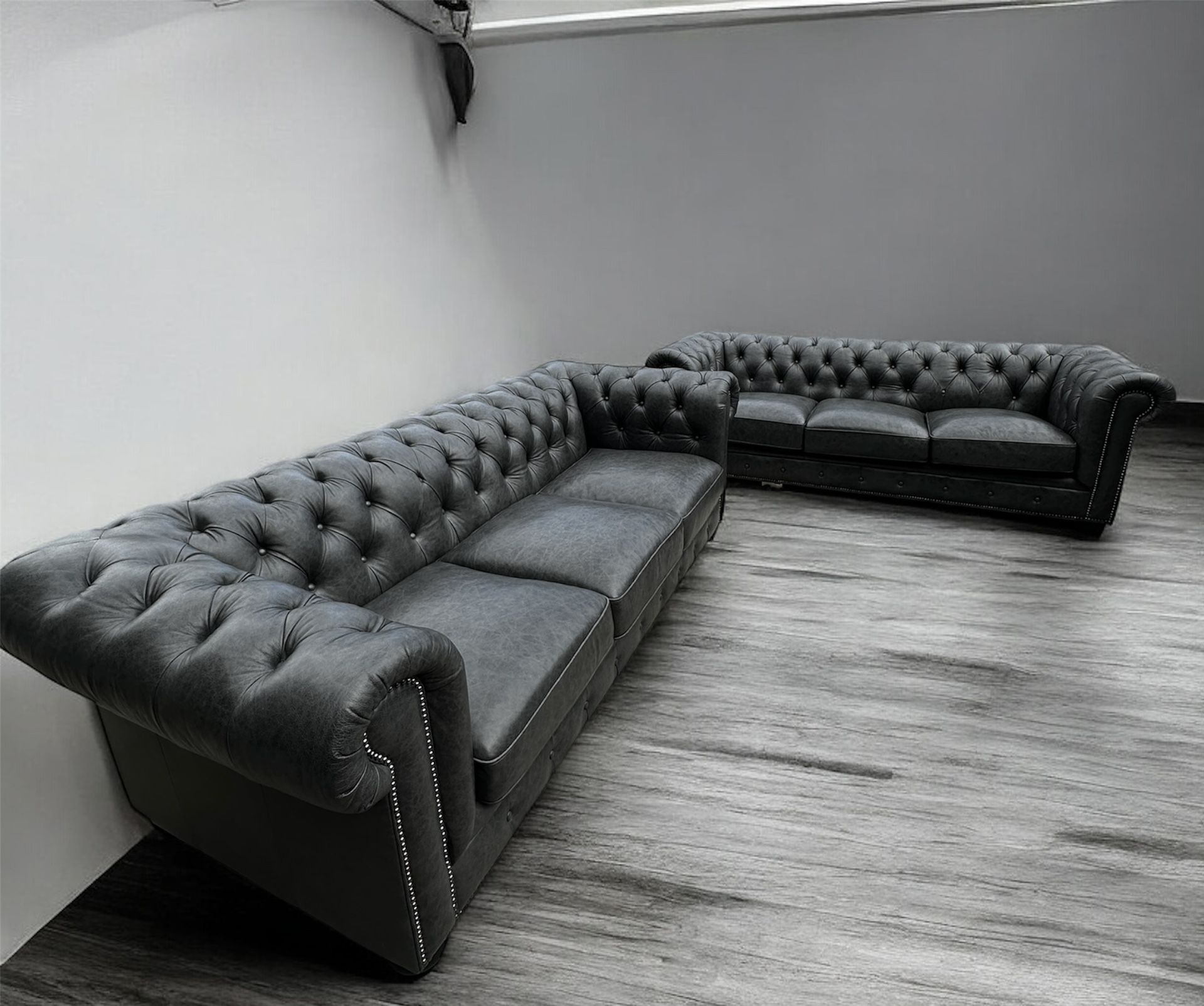 Free Delivery Leather Chesterfield Couches