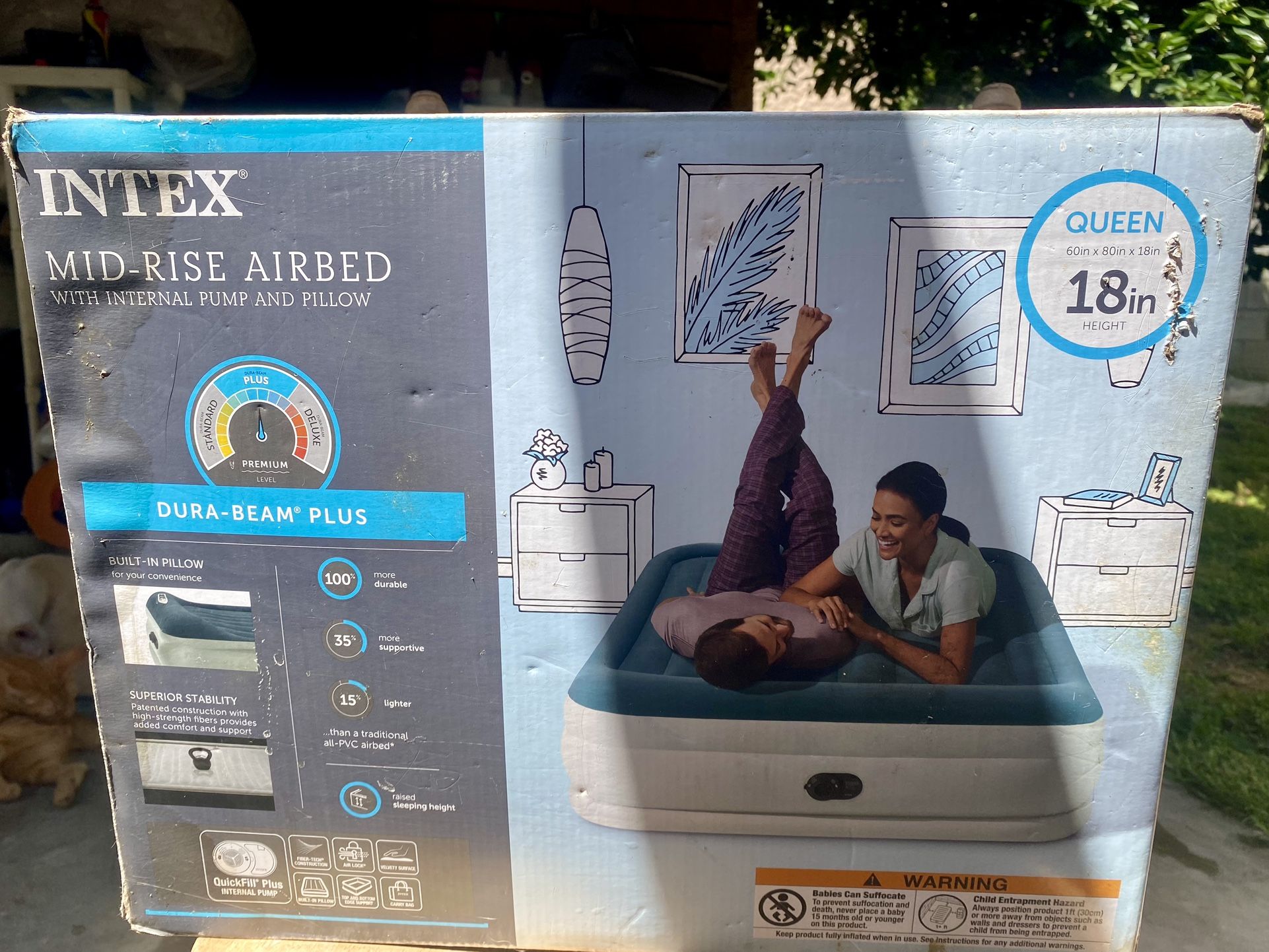 INTEX Unopened Queen Air Mattress