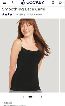 Black Lace cami (jockey) Brand New (XL)