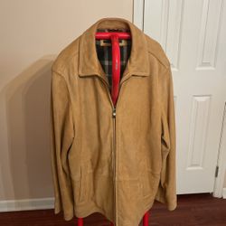 Leather Jacket ( Perry Ellis)