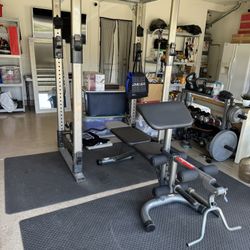 Olympic Weights & Power Rack