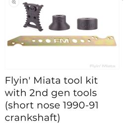 Flyin' Miata tool kit with 2nd gen tools (short nose 1990-97 crankshaft)