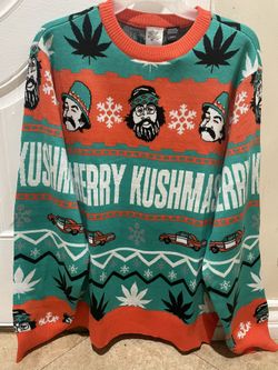 Cheech And Chong Ugly Christmas Sweater 