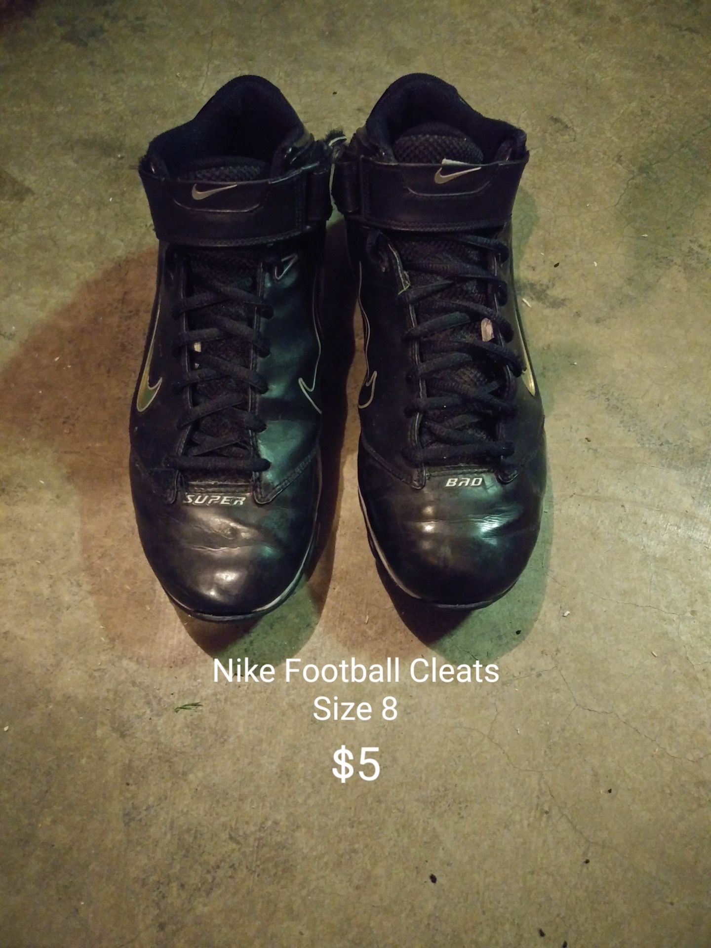 Nike Football Cleats Size 8