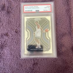 Anthony Edwards Prizm Rookie Card Psa 10