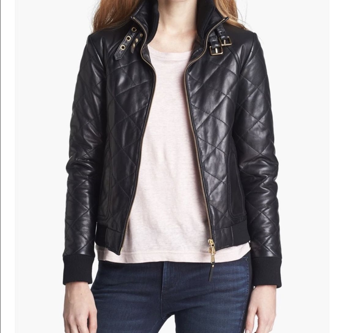 Marc Jacobs Kent Quilted Leather Bomber
