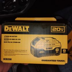 DeWalt 20v 8amp  Battery